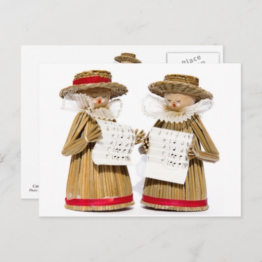 Carol Singers Decoration Briefkaart (Voorkant / Achterkant)