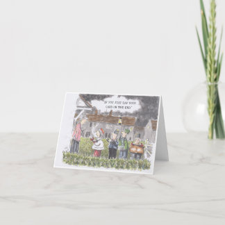 Carol Singers Kaart voor kerstmis