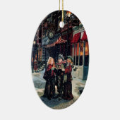 Carol Singing Children Keramisch Ornament (Rechts)