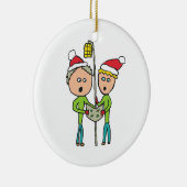 Carol Singing Keramisch Ornament (Rechts)