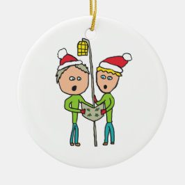 Carol Singing Keramisch Ornament