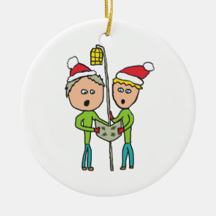 Carol Singing Keramisch Ornament