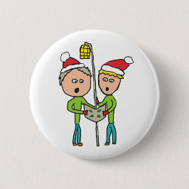 Carol Singing Ronde Button 5,7 Cm