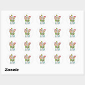 Carol Singing Ronde Sticker (Vel)