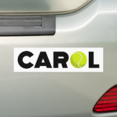 Carol Tennis Bumpersticker (Op auto)