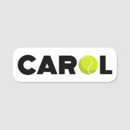 Carol Tennis Naamplaatje