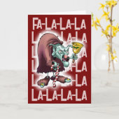 CAROL the ANCIENT YULETIDE TROLL beroemd gemaakt d Kaart (Gele Bloem)