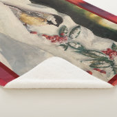 Carol the Chick-a-Dee with Mistletoe Sherpa Deken (3/4)