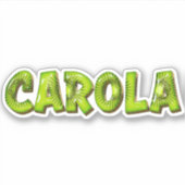 Carola Name Kiwi Design Aufkleber Sticker (Voorkant)