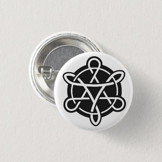 Carolan Celtic Badge Ronde Button 3,2 Cm (Voorkant /achterkant)