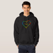 Carole autism awareness heart puzzle idea 2020 hoodie (Voorkant volledig)