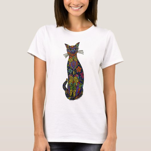 Carole Bibisi Design - GraphiCat T-shirt (Voorkant)