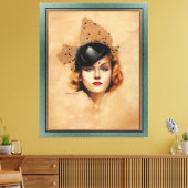 Carole Lombard Portret van Charles Gates Sheldon Canvas Afdruk (Insitu (Woonkamer))