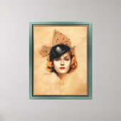 Carole Lombard Portret van Charles Gates Sheldon Canvas Afdruk (Voorkant)