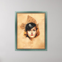 Carole Lombard Portret van Charles Gates Sheldon Canvas Afdruk