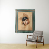 Carole Lombard Portret van Charles Gates Sheldon Wandkleed (In situ)