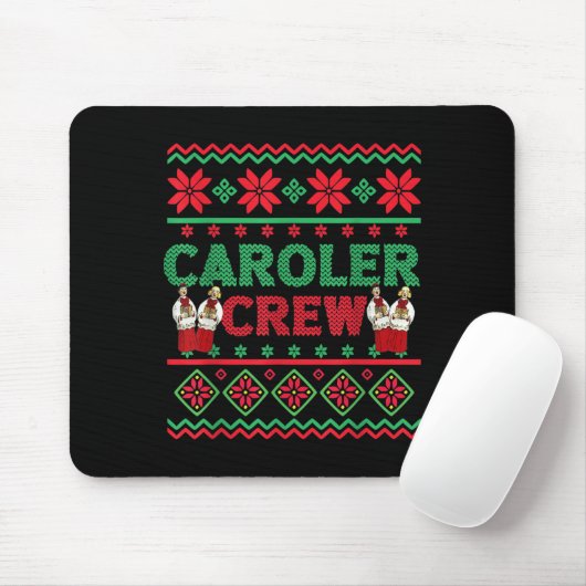 Caroler Crew Ugly KerstSweater Caro Muismat (Met muis)