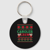 Caroler Crew Ugly KerstSweater Caro Sleutelhanger (Voorkant)