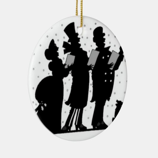 Carolers Keramisch Ornament (Rechts)