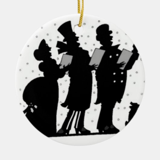 Carolers Keramisch Ornament (Voorkant)