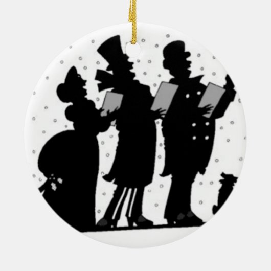 Carolers Keramisch Ornament (Achterkant)