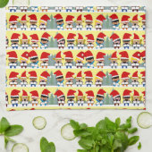 Carolers Kerstmis Theedoek (Gevouwen)