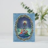 CAROLERS, LAMP EN WREATS VAN SHARON SHARPE BRIEFKAART (Staand voorkant)