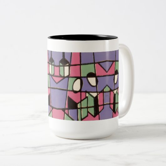 Carolers Tweekleurige Koffiemok (Voorkant rechts)