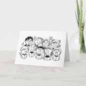 CAROLERS VAN RANDMELEN BIJ **CHRISTMAS** FEESTDAGEN KAART (Voorkant)