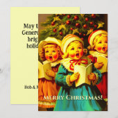  carolers zingen hymnes kerst (Voorkant / Achterkant)