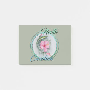 Carolina Anole en Hibiscus Post-it® Notes