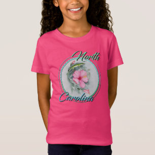 Carolina Anole en Hibiscus T-shirt