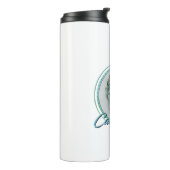 Carolina Anole en Hibiscus Thermosbeker (Gedraaid links)