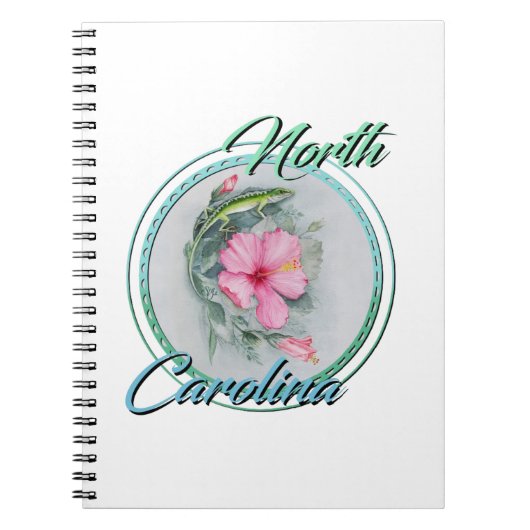 Carolina Anole & Hibiscus Notitieboek (Voorkant)