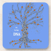 Carolina Basketball in ons DNA Bier Onderzetter (Voorkant)