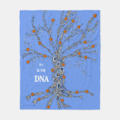 Carolina Basketball in ons DNA Fleece Deken (Voorkant)