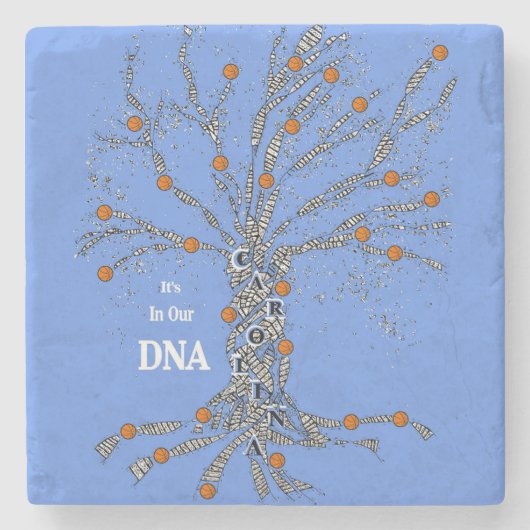 Carolina Basketball in ons DNA Stenen Onderzetter (Voorkant)