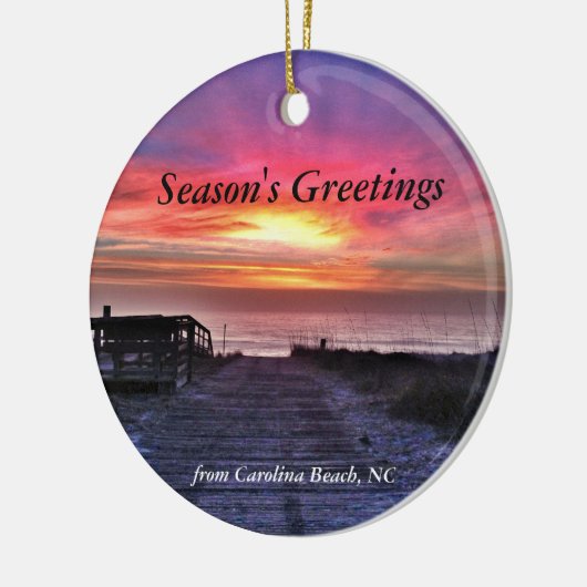 Carolina Beach 2014 kerstboomversiering Keramisch Ornament (Links)