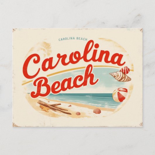  Carolina Beach Briefkaart (Voorkant)