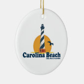 Carolina Beach. Keramisch Ornament (Rechts)