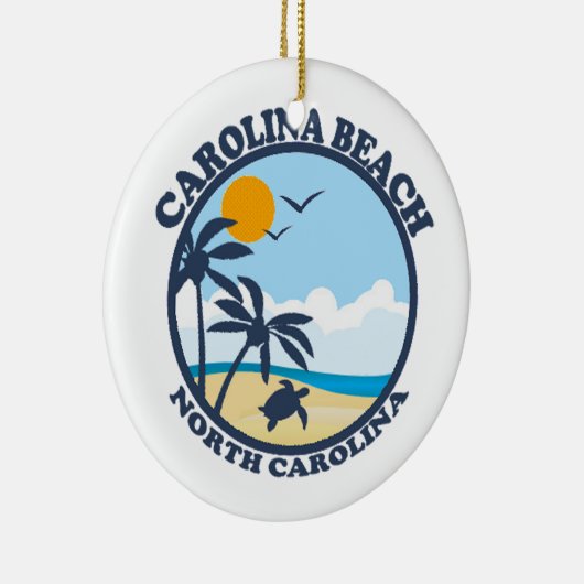 Carolina Beach. Keramisch Ornament (Rechts)
