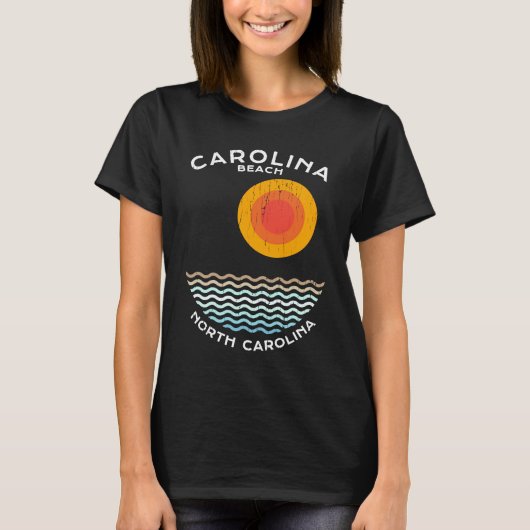 Carolina Beach NC Summertime Vacationing Squiggly T-shirt (Voorkant)