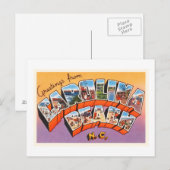 Carolina Beach North Carolina NC Briefkaart- Briefkaart (Voorkant / Achterkant)