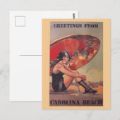  Carolina Beach North Carolina Reizen Briefkaart (Voorkant / Achterkant)