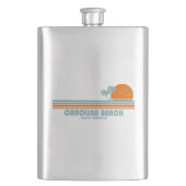 Carolina Beach North Carolina Sun Palm Trees Flacon (Voorkant)