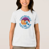 Carolina Beach North Carolina Tri-Blend Shirt (Voorkant)