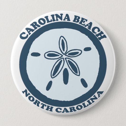 Carolina Beach. Ronde Button 4,0 Cm (Voorkant)