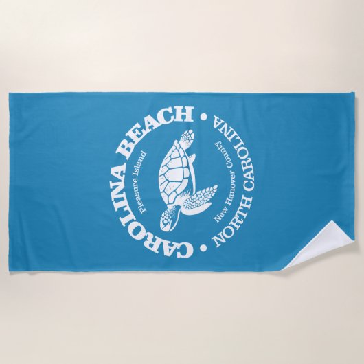 Carolina Beach (zeeen schildpad) Strandlaken (Voorkant)