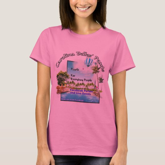 Carolina Belles Pearls 1 T-shirt (Voorkant)