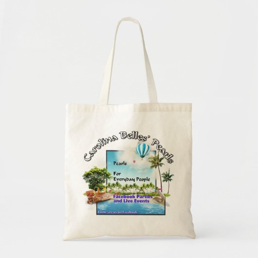 Carolina Belles Pearls 1 Tote Bag (Voorkant)